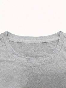 Conjunto Masculino Camiseta e Short Los Angeles Camisa Importada Malha 100% Algodao Short Moletinho Com Bolso Casual - Cinza - Visão 2