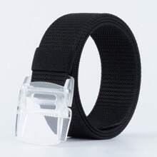 Einstellbarer transparenter Schnallen Taktischer Gürtel, Automatische Schnallen Nylon Segeltuch Gürtel für Männer und Frauen