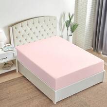 Mellanni King Fitted Sheet - Iconic Bedding Sheets With Up To 16 Inch Deep Pocket - Soft & Cooling - Fade & Stain Resistant - 1 PC (King, Light Blue) - 1172 Blush Pink - View 8
