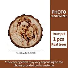 Customized Couple Photos, Personalized Gifts For Men & Women, Home Decor Gifts For Christmas, Boyfriend/Girlfriend Birthday, Anniversary Cat/Dog Memorial Gifts, Wedding Gifts, Valentine's Day Gifts, Personalized Premium Artwork Gifts, Upload Real Photos For Custom Framing And Engraving,Multi-Functional, Ornamental,Reusable,Exquisite,Stylish,High-Quality,Colorful,Modern,Custom,Personalized,Unique,Ideal Gifts For Him,Ideal Gifts For Her,Boyfriend,Dad,Girlfriend,Mom,Family,Friends,Tea Room,Home,Garden,Office,For Anniversaries,For Valentine's Day,For Mother's Day,For Birthdays,For Father's Day,For Graduation,For Weddings,For Housewarming,Customized Home Decor Supplies - 1pcs-round Wooden Board - View 9