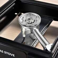 Tragbarer Einzelbrenner Butan-Gasherd, Gaskartuschenherd mit einstellbarem und windgeschütztem Design, Camping Zubehör