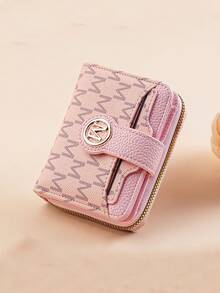 New Lychee Grain Letter Wallet Multi-Card Slots & Pockets Short Style Small Women Bag Thick Retro Fashion Small Coin Purse For Women Wallet Mini Wallet Purse Wallet Small Wallet Cute Wallet Wallet