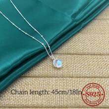 925 Pure Silver, Mermaid Tear Necklace, Women's Pendant, Simple Accessories, Hypoallergenic, Perfect Valentine's Day Gift, Anniversary Gift, Send Girlfriend, Send Friend, Have An Exquisite Gift Set