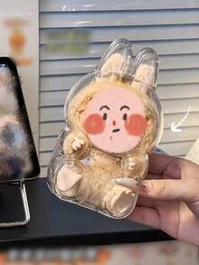 适用于拉布布专用防尘盒，拉布布透明展示盒，娃娃收纳展示盒，学校用品，返校