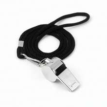 1 قطعة/3 قطع/5 قطع صافرات من الفولاذ المقاوم للصدأ عالية النغمة، سطح لامع، مناسبة للرياضة والمدربين والمغامرات الخارجية. تصميم بدون لؤلؤ، مع سلسلة سوداء أو صفراء للحكام والمدربين والاستخدام، توفر صوتًا واضحًا للمعلنين الرياضيين والمتنزهين ومدربي الحيوانات الأليفة