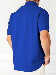 Polo Open para Caballero – Corte Recto | Alta Durabilidad y Confort - Azul - Ver 2