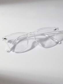 3pcs/1pc Cat Eye Transparent Glasses For Teenagers, Suitable For Daily Reading And Back To School Accessories