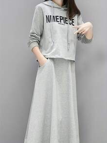 Women Two-Piece Outfits - Grey - View 4