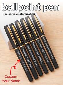 1/6/10/20支装个性化大容量哑光圆珠笔，适合用作笔类礼品、学校奖品、商场赠品、酒店用品、餐饮礼品及其他个性化促销礼品。可重复使用的返校圆珠笔，适合男士、女士、男朋友、女朋友、家人、朋友、儿童、学生、办公室职员、客户，适用于父亲节、生日、毕业典礼、婚礼、商务/工作/办公场合、返校季、学校用品、返校季特惠
