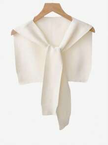 1pc Women's Cute Solid Color Knitted Shrug Shoulder Wrap, Warm And Suitable For Daily Use