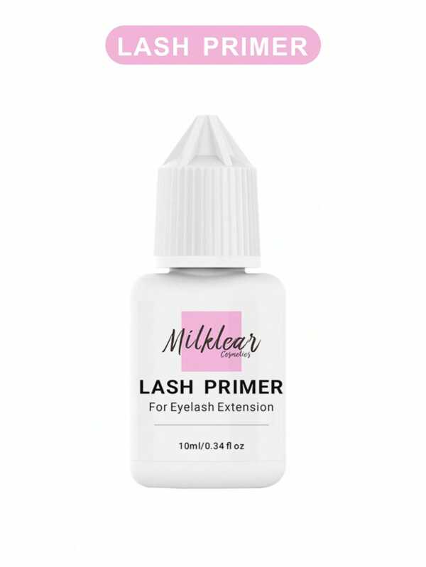 Apprêt de colle pour cils de 10 ml pour des extensions de cils à plus longue retention, une huile naturelle et un dissolvant d'huile de protéine pour la colle de cil pour augmenter la puissance de liaison adhésive, super bonder pour des extensions de cils avec accélérateur pour accélérer le temps de séchage de la colle.