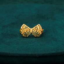 5pcs/Set Bowknot Style Necklace Scarf With Tassel, 18K Champagne Gold Plated Luxurious French Romantic Dubai Bridal Style, Fashion Wedding Party Gift For Lover, Mother, Sister