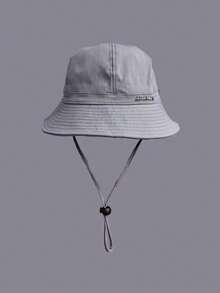 1 件女士黑色时尚光滑渔夫帽，通风、轻便、舒适，适合夏季、春季休闲太阳帽，适合户外散步、购物、度假、日常穿着（含绳子） - MZ2720 - 查看 8