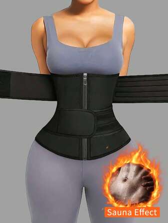 1pc Women's Waist Trainer, Waist Trimmer Belt, Sauna Sweat Waist Cincher, Sports Fitness Waist Trainer, Waist Cincher, Waist Slimming Belt, Abdominal Trainer