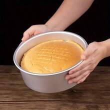1pc/3pcs/4pcs Round Aluminum Cake Mold, Fixed Bottom, Heat-Resistant, Non-Stick, Easy To Clean, Suitable For Birthday Baking, Manual Cake Mold, Applicable For Holiday Baking Tools - Multicolor - View 3