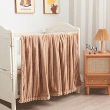 Super Soft King Blanket Pink Premium Silky Flannel Fleece 3D Ribbed Jacquard Lightweight Bed Blanket All Season Use (Pink Ribbed, King(90"X110")) - 灰褐色羅紋 - 查看 3