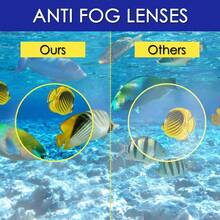 COOCL Swim Goggles UV Protection AntiFog Lenses Adjustable Strap - 藍/黃 - 查看 3