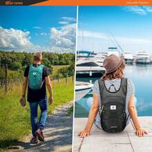 15L/20L Foldable Hiking Backpack Lightweight Packable Travel Daypack With Chest Strap Small Folding Pack For Walking - Green - View 8