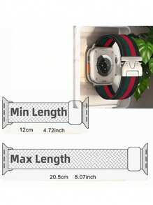 1pc Parachute Strap Nylon Elastic Loop Compatible With Apple Watch Band 38mm 40mm 41mm 42mm 44mm 45mm 46mm 49mm For Woman Man,Sport Stretchy Strap Replacement Bracelets Compatible With Apple Watch Series10 9 8 7 6 5 4 3 2 1 SE Ultra2 Smart Watch Accessories