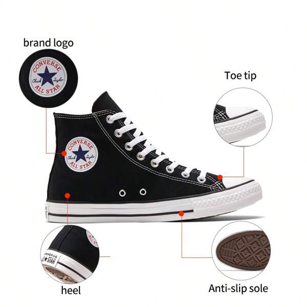 Converse Unisex New Style Comfortable High-Top Canvas Shoes Couples Sneakers Sports Casual Shoes 101010