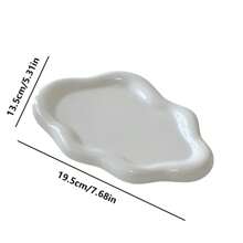 1 pieza Bandeja decorativa de plástico ABS de gran tamaño, plato para joyas, bandeja de almacenamiento para collares, relojes y pulseras, decoración para el hogar, ideal para manualidades de joyería, arte de uñas y elaboración de pulseras, excelente para el hogar, comedor, camping al aire libre, fiestas, oficina, Día del Padre, Día de la Madre, regalos para amigos, novio, novia, familia, maestros, colegas, organizador de almacenamiento para mujeres, artículos esenciales de viaje, regreso a la escuela, dormitorio