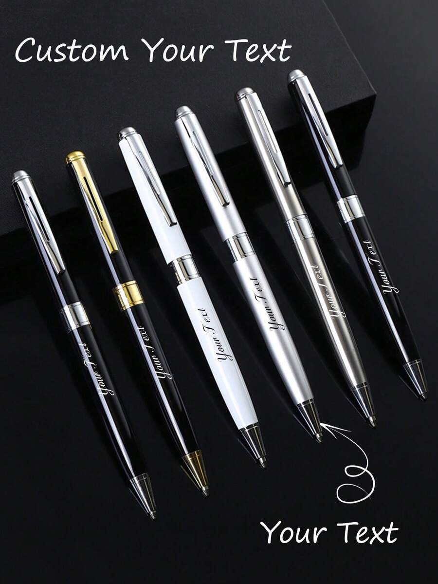 Custom Metal Signature Pen - Customizable With Name Or Logo, Elegant Gift Box Included,Perfect For Office, Birthday,Customized Personalized Wedding Gifts,Multi-Functional,Durable,Ornamental,Reusable,Exquisite,Stylish,High-Quality,Colorful,Modern,Custom,Personalized,Unique,Ideal Gifts For Him,Ideal Gifts For Her,Dad,Mom,Family,Friends,Tea Room,Home,Garden,Office