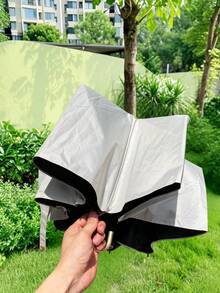 1把88厘米超轻弯柄手动折叠伞，乳白色，适用于学校、办公室、家庭、旅行，适合男孩情人节、爱心情人节、春夏精选、伴娘礼物、房间、卧室装饰、海滩、旅行、男士、女士、度假、可爱小物、母亲节礼物、卧室装饰、花园、厨房装饰、夏季、海滩、旅行必备、房间装饰、软萌、毕业季 - 彩色 - 查看 9