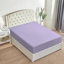 Mellanni King Fitted Sheet - Iconic Bedding Sheets With Up To 16 Inch Deep Pocket - Soft & Cooling - Fade & Stain Resistant - 1 PC (King, Light Blue) - 1356 Violet - 查看 8