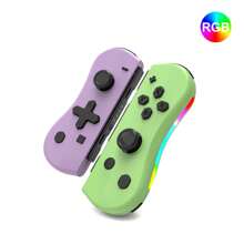 GAMINJA GAMINJA NS008 Wireless Gamepad, Supports Left/Right Controllers For, Side RGB Lights, L/R Handles Compatible With Switch Console, With Wake-Up & Screenshot Functions, Portable Design