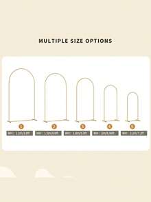 Metal Arch Frame For Wedding Backdrop, Suitable For Wedding, Birthday Party, Graduation Ceremony, Banquet Decoration And Event Decoration - Gold - View 8