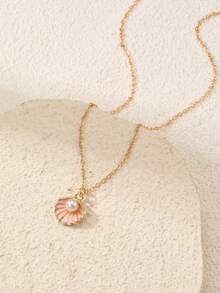 1 chiếc vòng cổ mặt vỏ sò biển mùa hè, quà tặng phụ kiện đi nghỉ cho bé gái - Nhiều màu - Xem 5