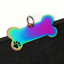 Double-Sided Customized Pet Collar Label, Pet Label With Address/Phone Number, Hollow Claw Bone Dog Tag, Personalized Dog Tag, Customized Dog Tag, Collar Label, Dog Name Label, Unique Pet Tag,Pet Supplies,2025 Halloween Accessories,Personalised Cat Dog Puppy Pet ID Name Pendants