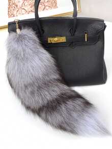 1pc Animal Party Plush Tail Keychain, Cosplay Tail For All Seasons School Cartoon Car Accessories Cute Goth Y2k - Multicolor - View 25