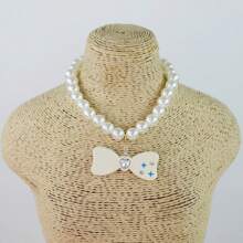 Colliers élastiques pour animaux de compagnie (chats et chiens) de petite et moyenne taille avec des décorations de diamants, arcs, étoiles, lune et perles. Accessoires décoratifs magnifiques pour chiots et chatons
