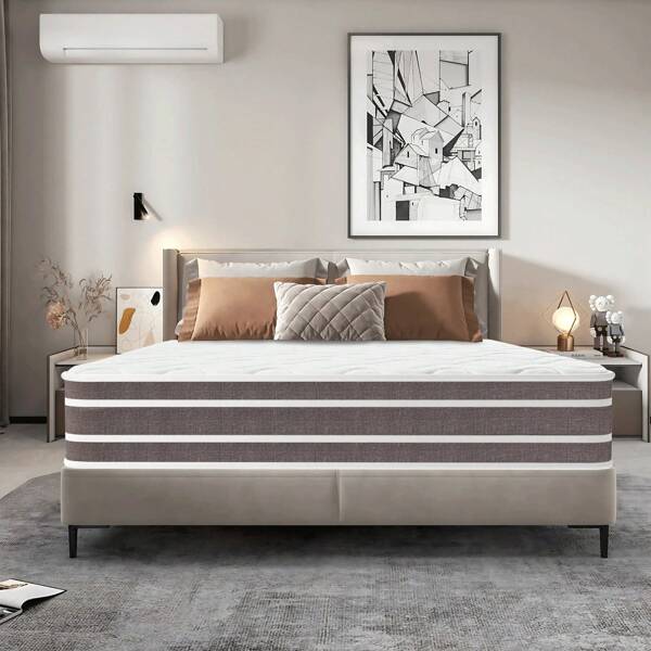 Matelas Mémoire de Forme 140x190 |Épaisseur 28cm|Ressorts Ensachés | Certifié Oeko-TEX® | Respirant & Anti-Acariens | Sommeil Profond Garanti | Confort Ferme