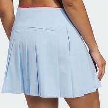 Adidas Originals 女士 ORIGINALS PLEATED SKIRT 复古运动百褶迷你裙（含短裤衬里）JC6770 - 藍色 - 查看 5