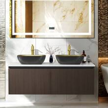 UNHO Bathroom Vanity Unit Single Sink Double Sink Floating Cabinet With Basin, Large Storage Drawer - Multicolor - View 5