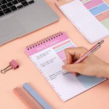 OVLOOK Customized Student Planner/Daily Time Management Spiral Notebook, A5 Size School Supplies,Back To School