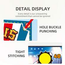 三合一棒球、橄榄球、足球投掷目标训练玩具，儿童户外运动玩具套装，夏季 - 彩色 - 查看 5