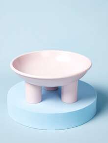 PETSIN 新款宠物碗，陶瓷高脚猫碗，开口大，三脚设计保护颈部，猫/狗食碗 - 彩色 - 查看 8