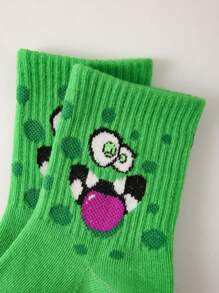 30/20 10/5 Pairs Kids Socks, Boys/Girls Autumn/Winter & Spring/Summer, Letter & Number Graphic, Soft, Breathable, Comfortable, Cute, Casual, Sports, Suitable For Back To School, Vacation, Holidays, Gifts, Random Color & Style