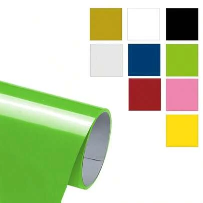 Green PU Heat Transfer Vinyl Roll 12"X6ft For DIY T-Shirts & Fabric Bags