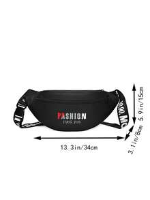 新款小斜挎包男女学生单肩包时尚ins运动跑步腰包简约休闲时尚胸包 - 彩色 - 查看 2