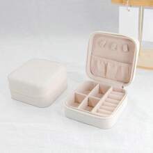 Customized Rainbow Jewelry Box, Rainbow Jewelry Box For Back To School, Teacher Dorm Storage Must-Have, Customized With Name, Back To School Gift For Teacher/Friend/Classmate, Rainbow Pattern Customized Name Jewelry Box, Mini Portable Earring & Ring Storage & Organization Holder, Rainbow Element Jewelry Box Supports Customized Name, Travel Portable Jewelry Storage Box - one-size - View 6