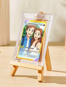 1pc Customized Metal Card, Personalized Gaming Style Card, Customizable Gift Card, Father's Day Gift For Dad, Grandpa - Multicolor - View 5