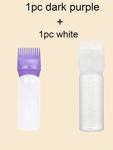 1/3 件沙龙发油涂抹瓶专业美发染发梳瓶理发店美发师染色用品发油涂抹器、发油瓶、发油瓶、发根梳涂抹瓶、发根梳涂抹瓶染发剂涂抹刷用于发根梳颜色带刻度尺、理发店美发产品和配件美容旅行必需品