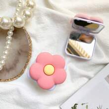 1 Stück Handy Griff Halter mit Blume, Handy Griff Halter, Handy Airbag Ständer, Zieh-Druck Handy Griff, Handyhalter, Handy Zubehör, Handy Deko, kompatibel mit iPhone, Android Handy, Geschenk für Geburtstag, Familie, Freunde
