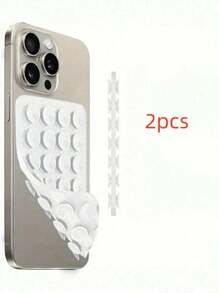 1pc Silicone Phone Sticky Grip Handle, Suction Phone Case Stand, Hands-Free Sticky Phone Handle For Selfie And Video, Mobile Finger Grip Stand