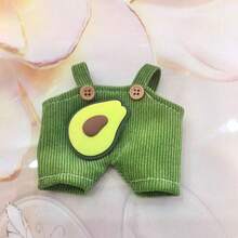 仅限服装 - 畅销 17 厘米毛绒娃娃第一代/第二代/第三代 Labobo 服装，10 厘米名人毛绒娃娃服装，适合 的可爱水果吊带裤 - 彩色 - 查看 12