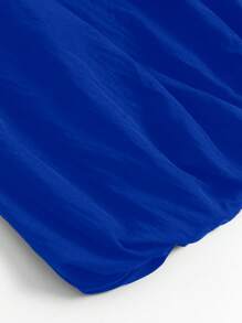 Women's Bubble Skirt Elastic Waist With Pockets Solid A-Line Long Skirts